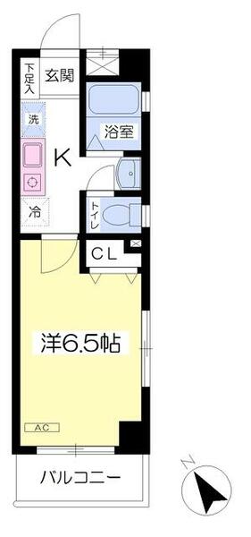 オータムスクウェアヴィレッジ S401｜東京都八王子市左入町(賃貸マンション1K・4階・21.33㎡)の写真 その2