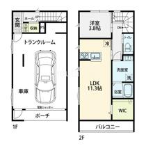 埼玉県川越市大字笠幡（賃貸タウンハウス1LDK・--・78.70㎡） その1