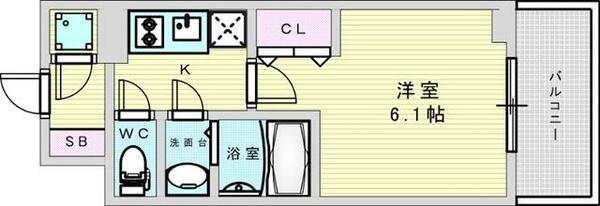 エスリード江坂アンムート｜大阪府吹田市南金田２丁目(賃貸マンション1K・7階・21.30㎡)の写真 その2