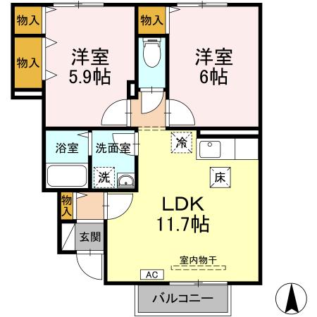 同じ建物の物件間取り写真 - ID:203001493842