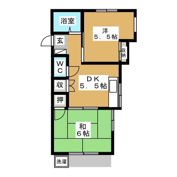 プロシード 103｜東京都府中市本町４丁目(賃貸アパート2DK・1階・31.69㎡)の写真 その2