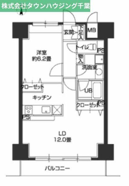 千葉県千葉市中央区本千葉町(賃貸マンション1LDK・4階・48.49㎡)の写真 その2