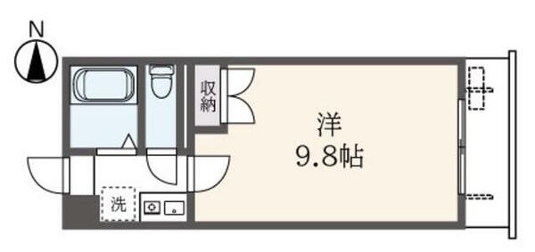 トマトⅡ 204｜神奈川県相模原市中央区相生３丁目(賃貸マンション1K・2階・23.18㎡)の写真 その2