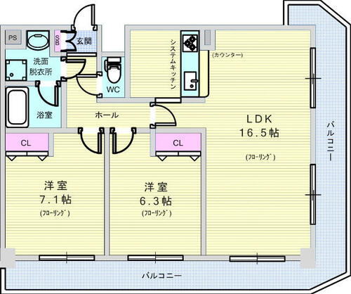 同じ建物の物件間取り写真 - ID:227081665446