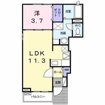 エミネンスⅠ 101 ｜ 静岡県富士市長通（賃貸アパート1LDK・1階・37.13㎡） その2