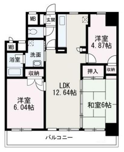 同じ建物の物件間取り写真 - ID:211047089205