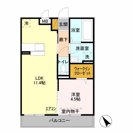 同じ建物の物件間取り写真 - ID:211047137087