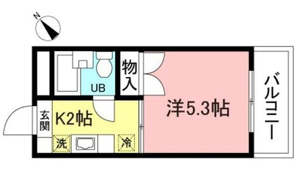 ニューハイム井上 403｜東京都八王子市大塚(賃貸マンション1K・4階・19.50㎡)の写真 その2