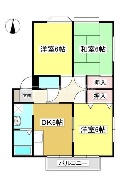 グランデージ春日 101｜愛知県蒲郡市形原町南双太山(賃貸アパート3DK・1階・55.89㎡)の写真 その1