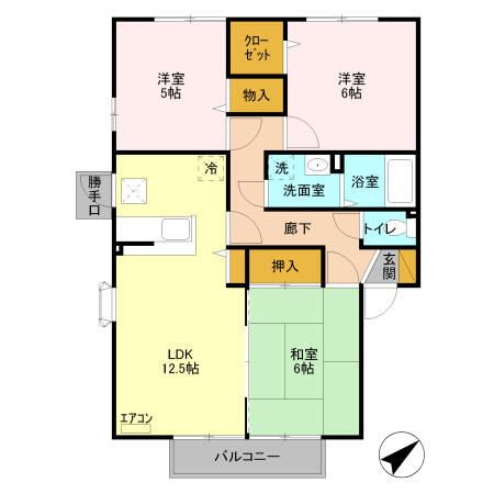 同じ建物の物件間取り写真 - ID:209005565789