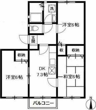 コージー湘南山手 101｜神奈川県横須賀市池田町３丁目(賃貸アパート3DK・1階・55.90㎡)の写真 その2