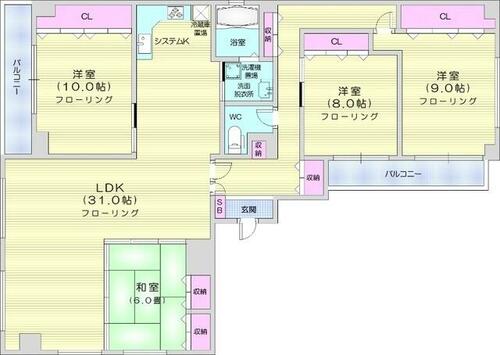 同じ建物の物件間取り写真 - ID:201022354027