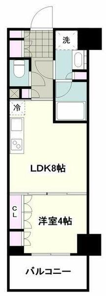 神奈川県大和市大和東２丁目(賃貸マンション1LDK・5階・32.64㎡)の写真 その2