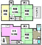 西田中町貸家のイメージ
