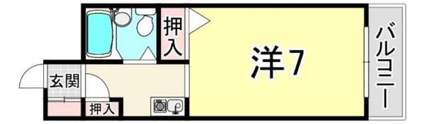 兵庫県尼崎市富松町１丁目(賃貸アパート1K・4階・18.20㎡)の写真 その2