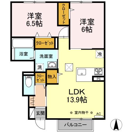 同じ建物の物件間取り写真 - ID:207001151154