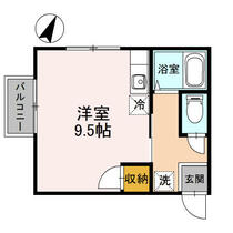 コーポラス鶴 2-A ｜ 新潟県新潟市東区上木戸３丁目（賃貸アパート1R・2階・24.84㎡） その2