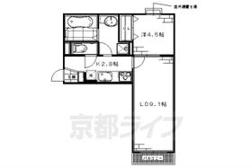 グラシア洛水 201 ｜ 京都府京都市伏見区横大路畑中町（賃貸アパート1LDK・2階・41.66㎡） その2