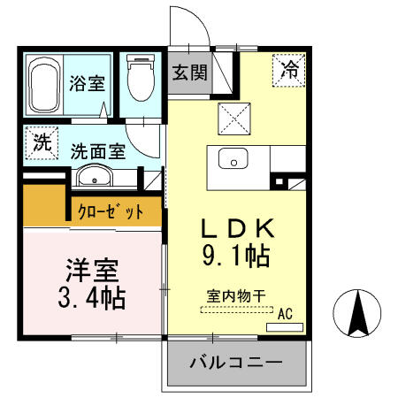 同じ建物の物件間取り写真 - ID:204004056210