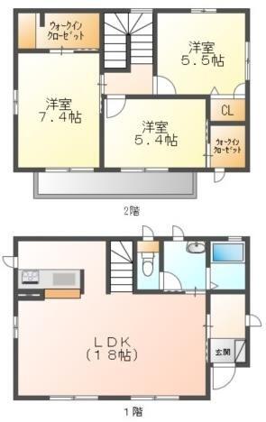 大供本町戸建｜岡山県岡山市北区大供本町(賃貸一戸建3LDK・--・88.12㎡)の写真 その2