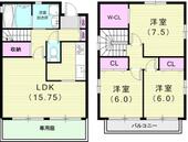 西宮市段上町6丁目 2階建 築17年のイメージ