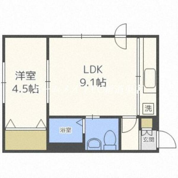 アルテシア環状通東｜北海道札幌市東区北十六条東１５丁目(賃貸マンション1LDK・2階・31.02㎡)の写真 その2