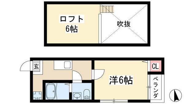 アルテーシア 102｜愛知県名古屋市天白区野並２丁目(賃貸アパート1K・1階・18.91㎡)の写真 その2