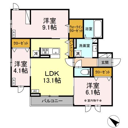 同じ建物の物件間取り写真 - ID:204004173361