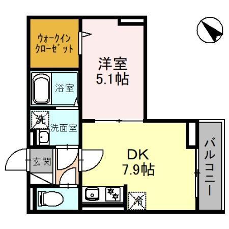 Ｄ－ＲＯＯＭ白子１丁目Ａ棟 213｜埼玉県和光市白子１丁目(賃貸アパート1DK・2階・34.33㎡)の写真 その2