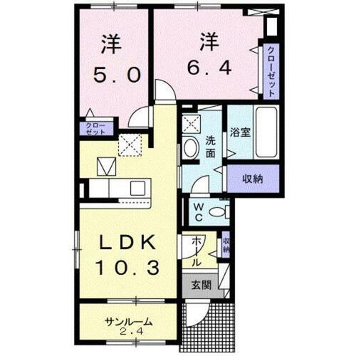 同じ建物の物件間取り写真 - ID:209005655399