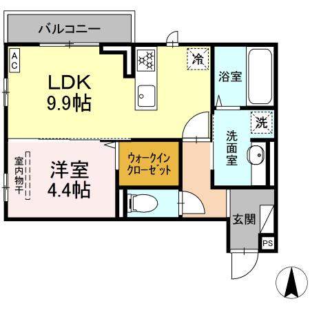 同じ建物の物件間取り写真 - ID:234022553458