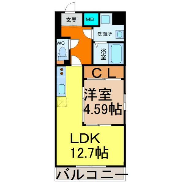 ＧＲＡＮＤＵＫＥ東別院（グランデューク東別院）｜愛知県名古屋市中区平和１丁目(賃貸マンション1LDK・2階・43.58㎡)の写真 その2