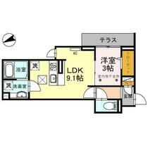 Ｄ－ＲＥＳＩＤＥＮＣＥ仙波町 105 ｜ 埼玉県川越市仙波町２丁目（賃貸アパート1LDK・1階・32.39㎡） その2