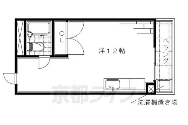 プレアール伏見深草Ⅱ 304｜京都府京都市伏見区深草泓ノ壺町(賃貸マンション1R・3階・22.78㎡)の写真 その2