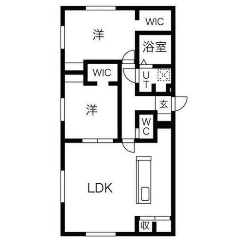 同じ建物の物件間取り写真 - ID:201022373808