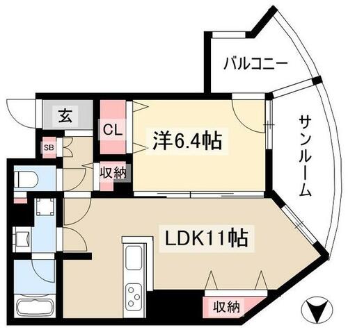 同じ建物の物件間取り写真 - ID:223032165856