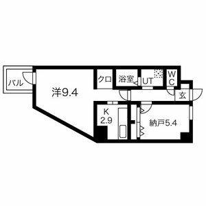 プリエ覚王山 402｜愛知県名古屋市千種区山門町１丁目(賃貸マンション1SK・4階・46.48㎡)の写真 その2