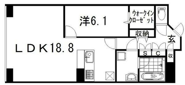 静岡県浜松市中央区元浜町(賃貸マンション1LDK・2階・58.90㎡)の写真 その2