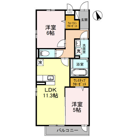 メゾン・ド・コフレ葵町 303｜大阪府泉佐野市葵町４丁目(賃貸アパート2LDK・3階・55.28㎡)の写真 その2