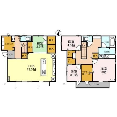 同じ建物の物件間取り写真 - ID:215002902372