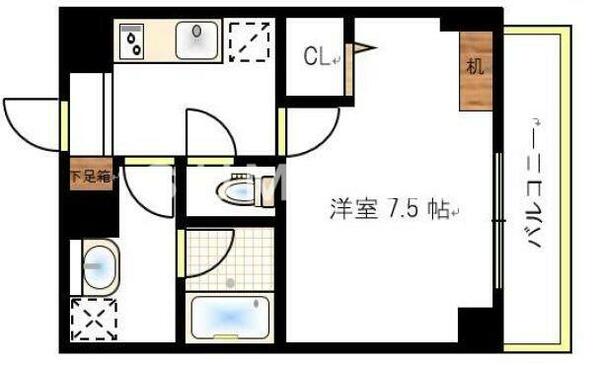 グランヒルズ西古松｜岡山県岡山市北区西古松(賃貸マンション1K・2階・27.45㎡)の写真 その2