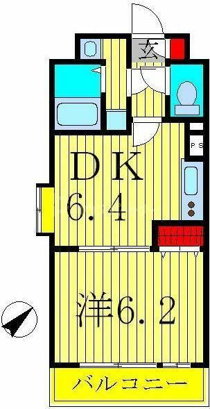 クレール柏 607｜千葉県柏市柏３丁目(賃貸マンション1DK・6階・29.70㎡)の写真 その2