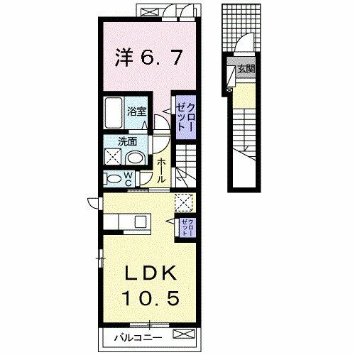 Ｍａｉｓｏｎ　Ｅｓｐｏｉｒ 203｜愛知県豊明市阿野町上納(賃貸アパート1LDK・2階・45.07㎡)の写真 その2