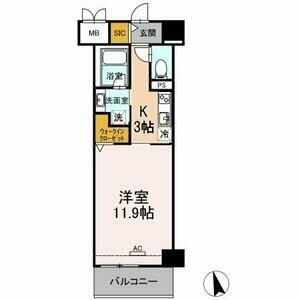 ベルオレイル 705｜愛知県豊橋市新本町(賃貸マンション1K・7階・37.80㎡)の写真 その2