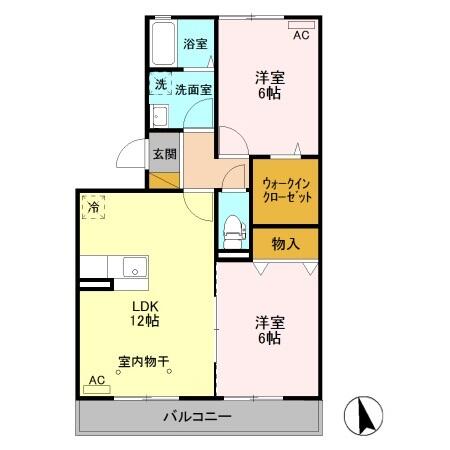 同じ建物の物件間取り写真 - ID:209005586045