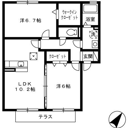 同じ建物の物件間取り写真 - ID:243006663349