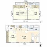 所沢市中新井3丁目 2階建 築19年のイメージ