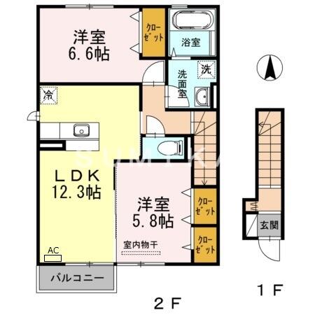 同じ建物の物件間取り写真 - ID:233019787486