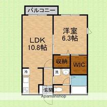 エクセラン 203 ｜ 埼玉県志木市中宗岡４丁目（賃貸アパート1LDK・2階・42.36㎡） その2