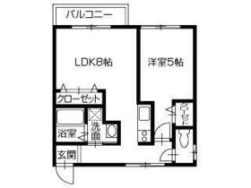 Ｆコーポ 201 ｜ 徳島県阿南市領家町浜田（賃貸アパート1LDK・2階・30.00㎡） その2